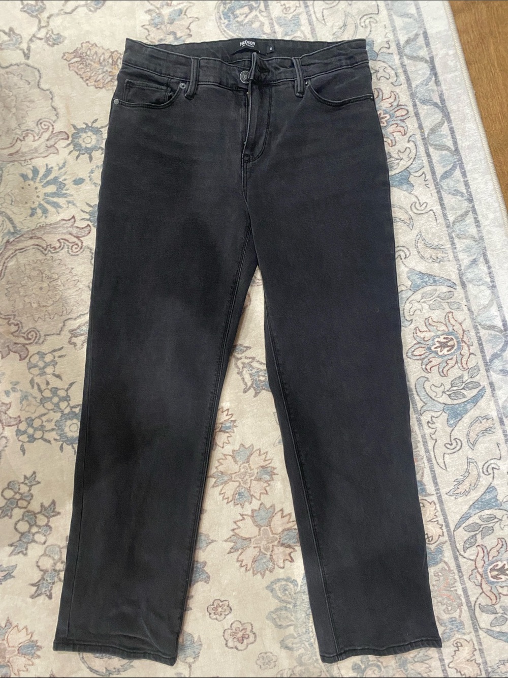 Hudson Jeans Men's Slim Straight Black Denim